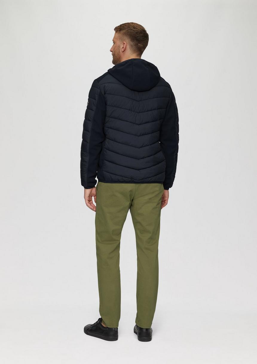 S.Oliver Pufferjacke Im Fabricmix Mit Kontrast-Details