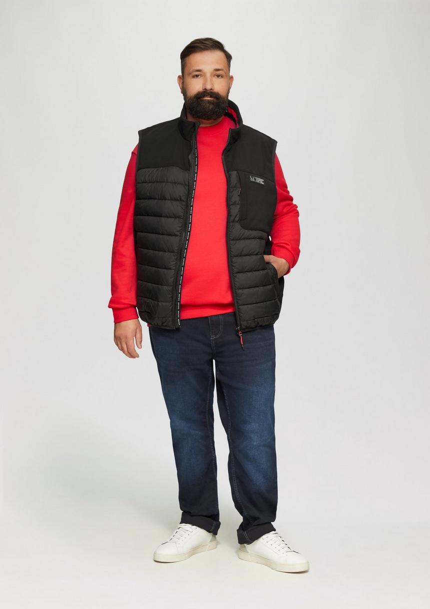 S.Oliver Pufferweste Aus Softshell Mit Kontrast-Details