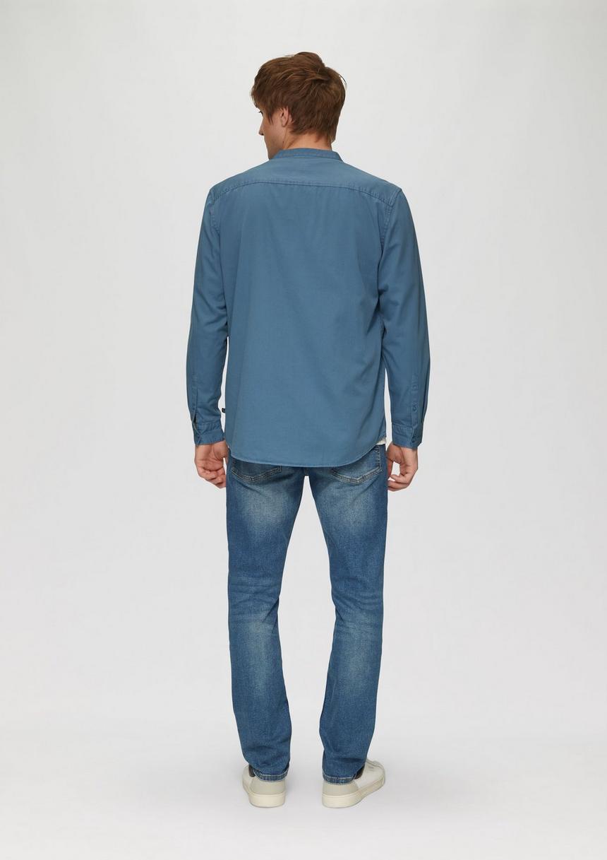 S.Oliver Regular Fit: Gewaschenes Hemd Mit Stickerei