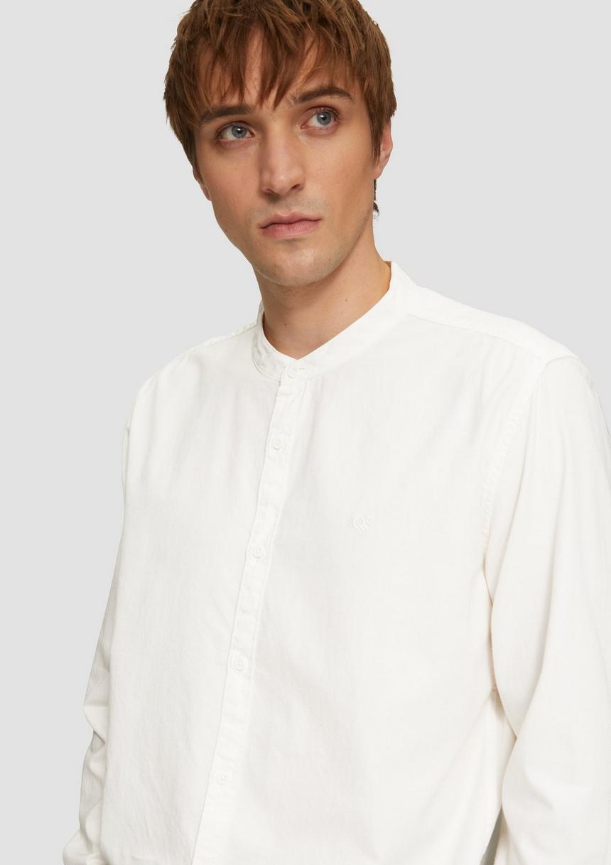 S.Oliver Regular Fit: Gewaschenes Hemd Mit Stickerei