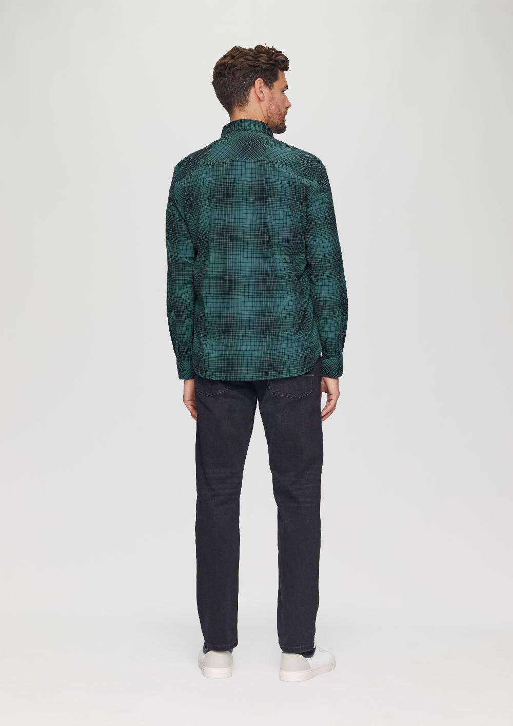 S.Oliver Regular Fit: Hemd Mit Button-Down-Kragen Aus Baumwollstretch