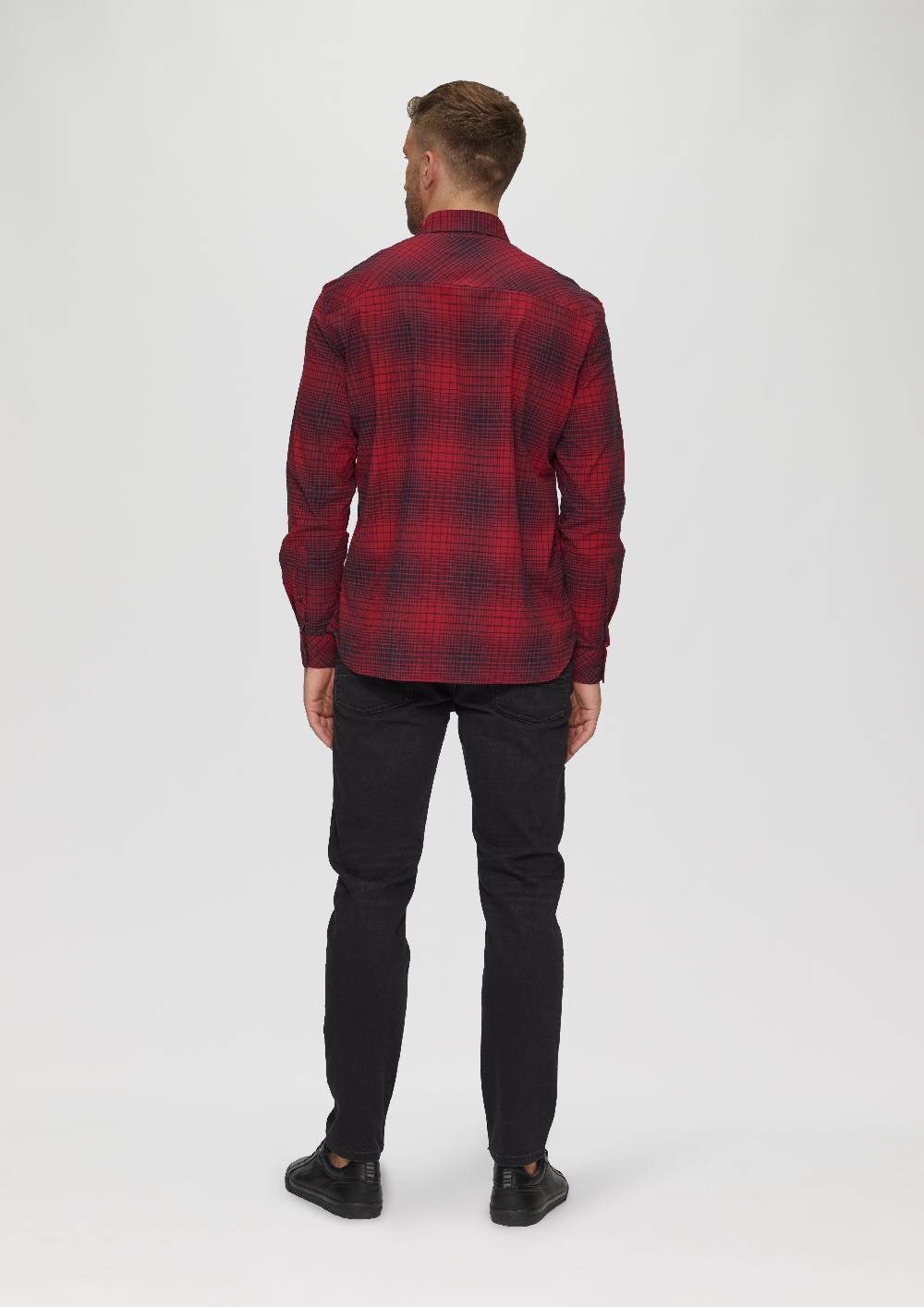 S.Oliver Regular Fit: Hemd Mit Button-Down-Kragen Aus Baumwollstretch