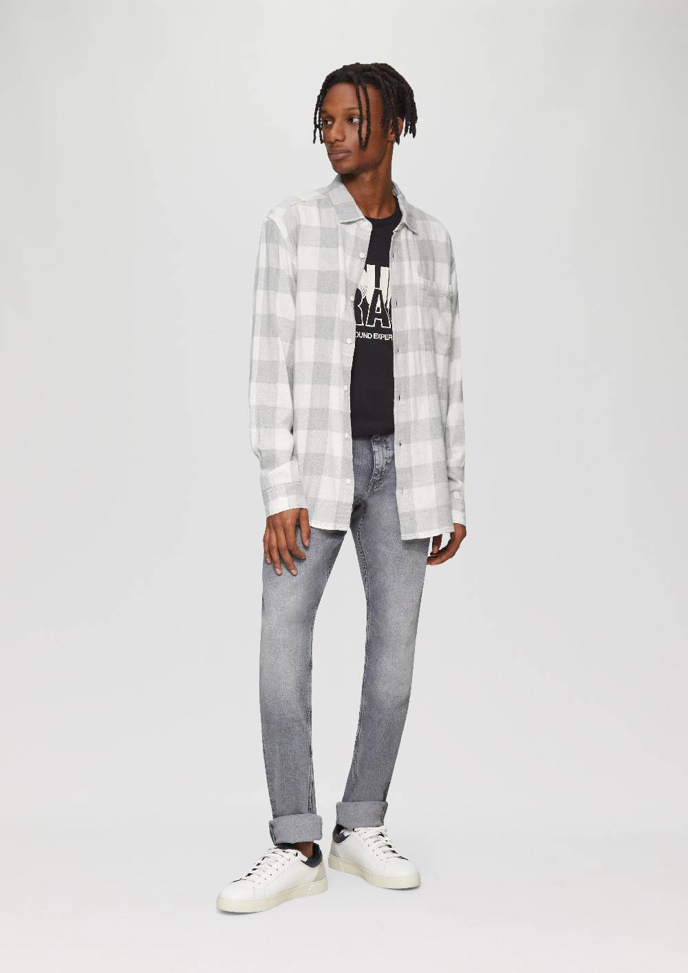 S.Oliver Regular Fit: Kariertes Hemd Mit Brusttasche