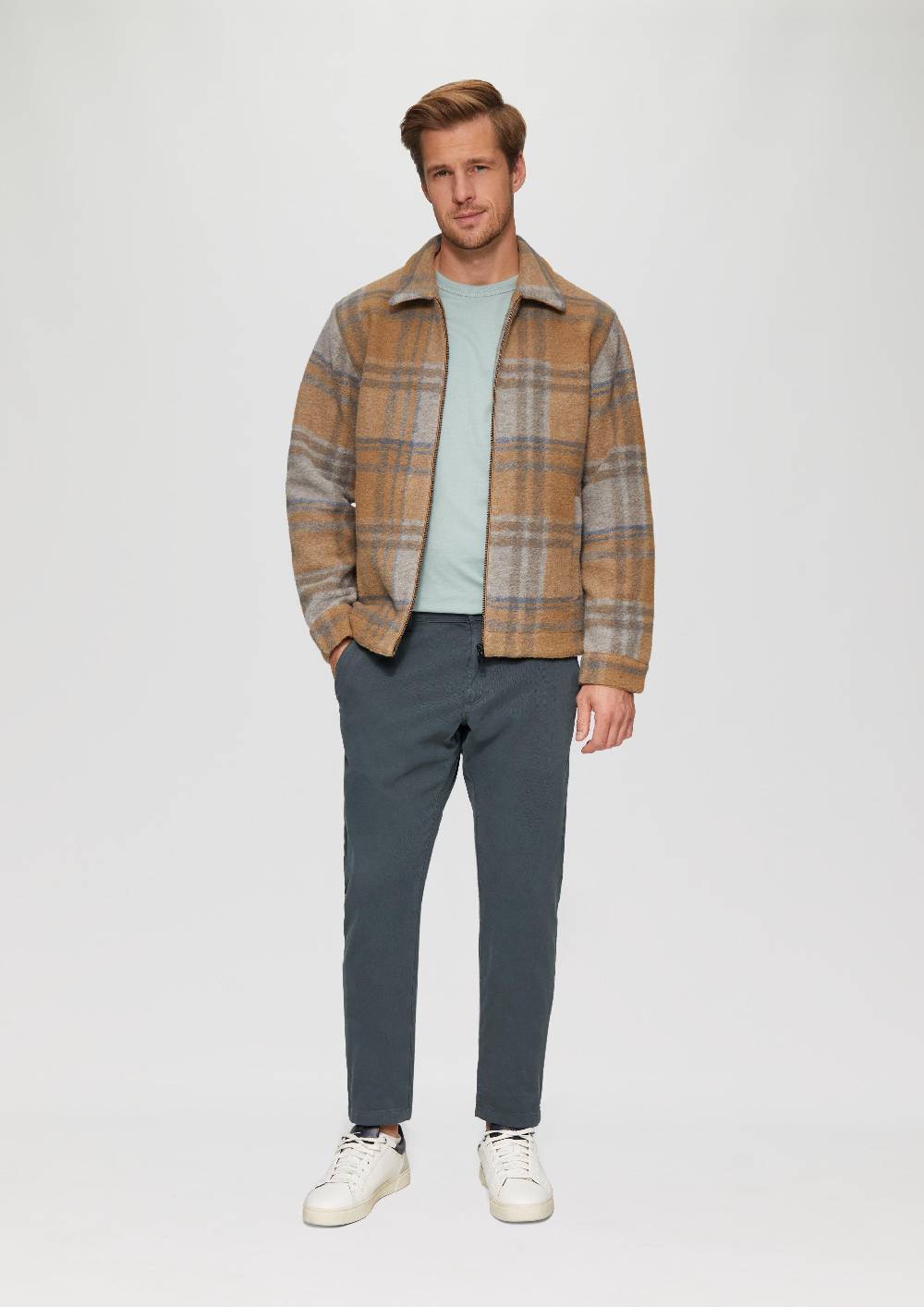S.Oliver Regular Fit: Strukturierte Chino Aus Baumwollstretch