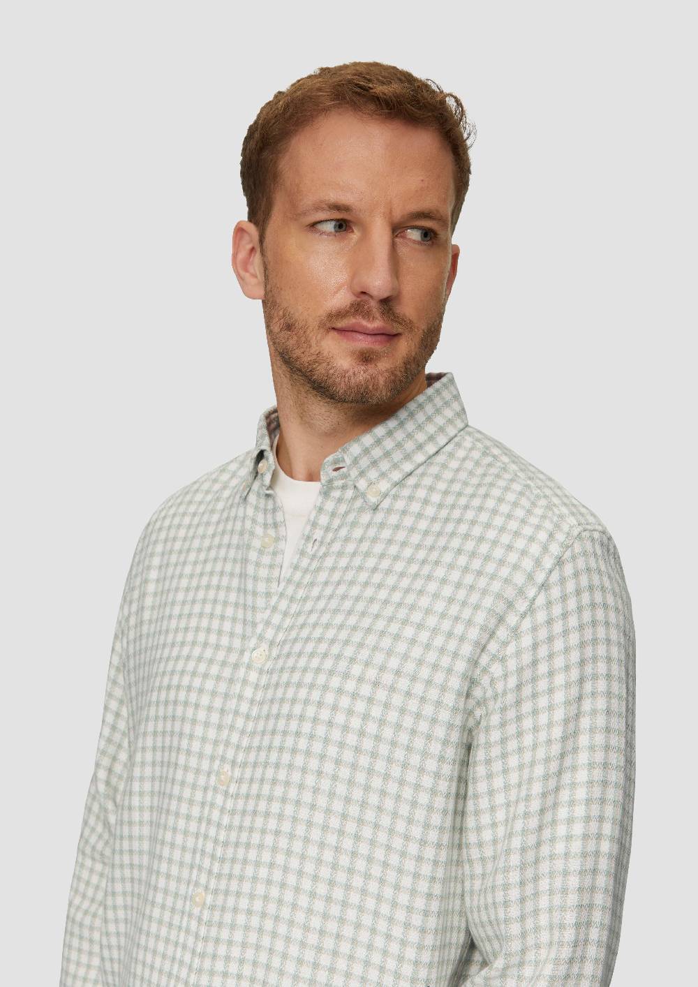 S.Oliver Regular Fit: Strukturiertes Baumwollhemd Mit Button-down-Kragen