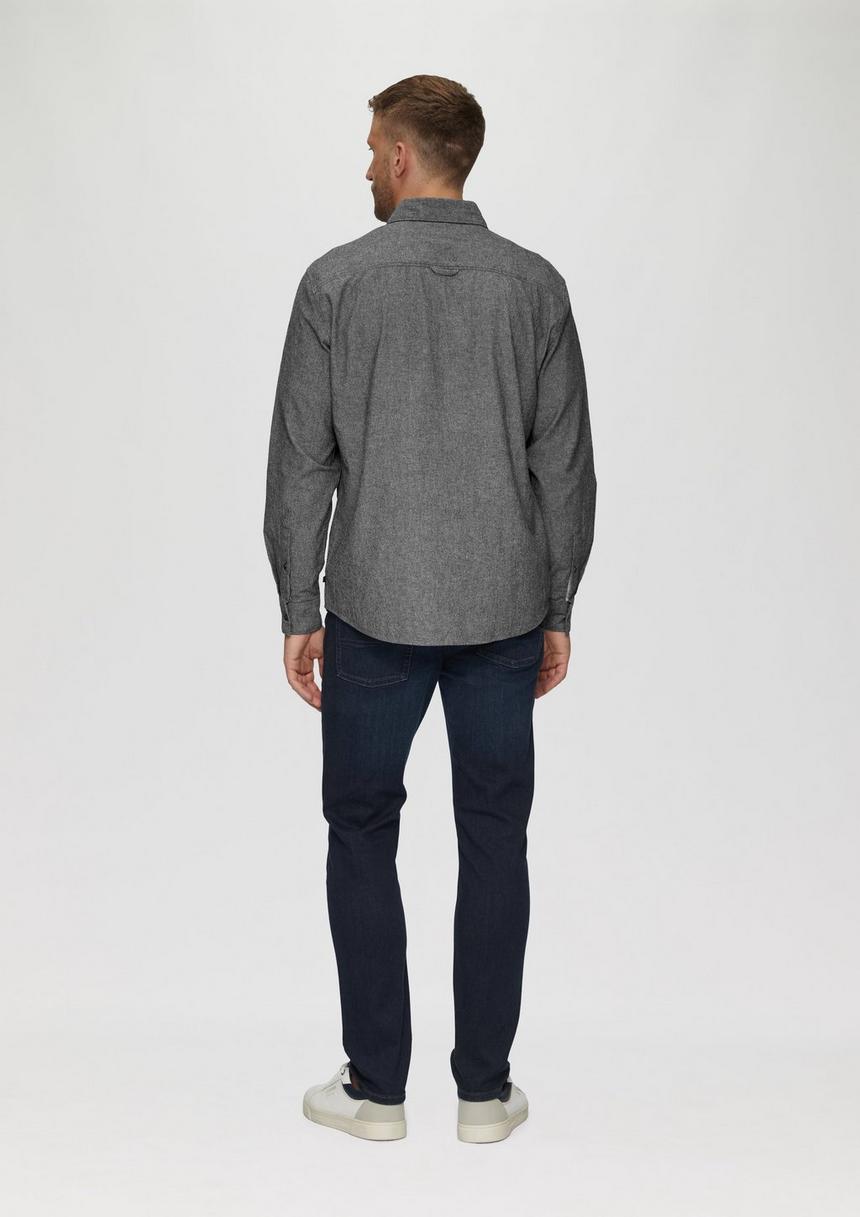 S.Oliver Regular Fit: Strukturiertes Hemd Mit Button-Down-Kragen