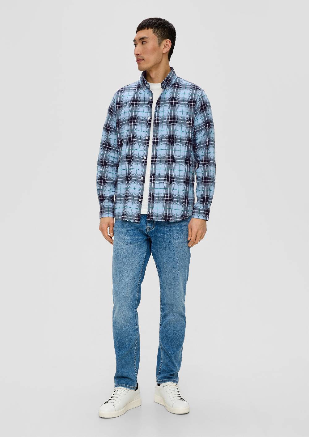 S.Oliver Regular: Langarmhemd Mit Button-down-Kragen