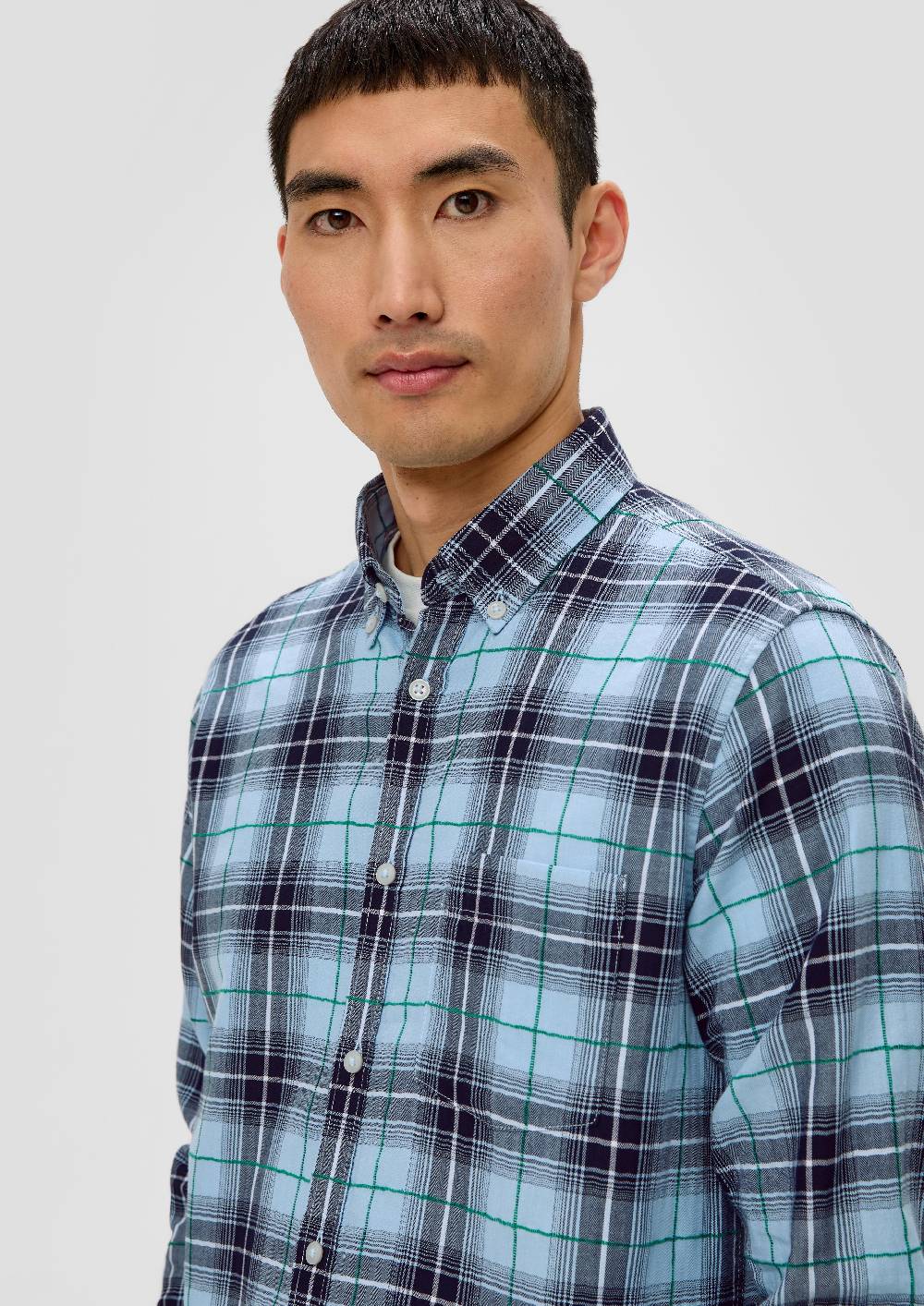 S.Oliver Regular: Langarmhemd Mit Button-down-Kragen