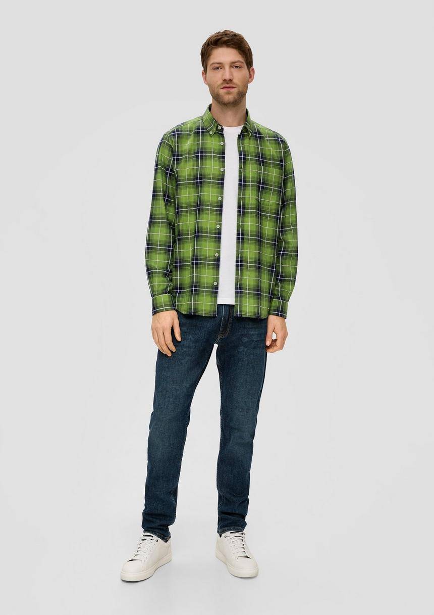 S.Oliver Regular: Langarmhemd Mit Button-down-Kragen
