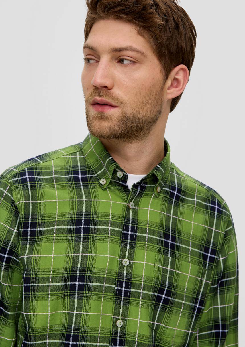 S.Oliver Regular: Langarmhemd Mit Button-down-Kragen