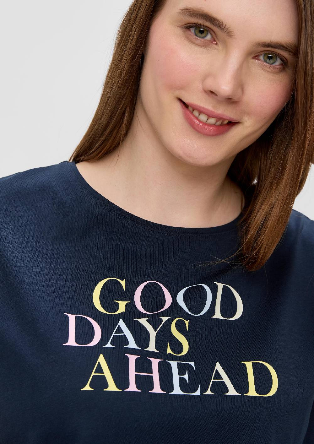 S.Oliver Relaxed-Fit-Shirt Aus Baumwolle Mit Frontprint