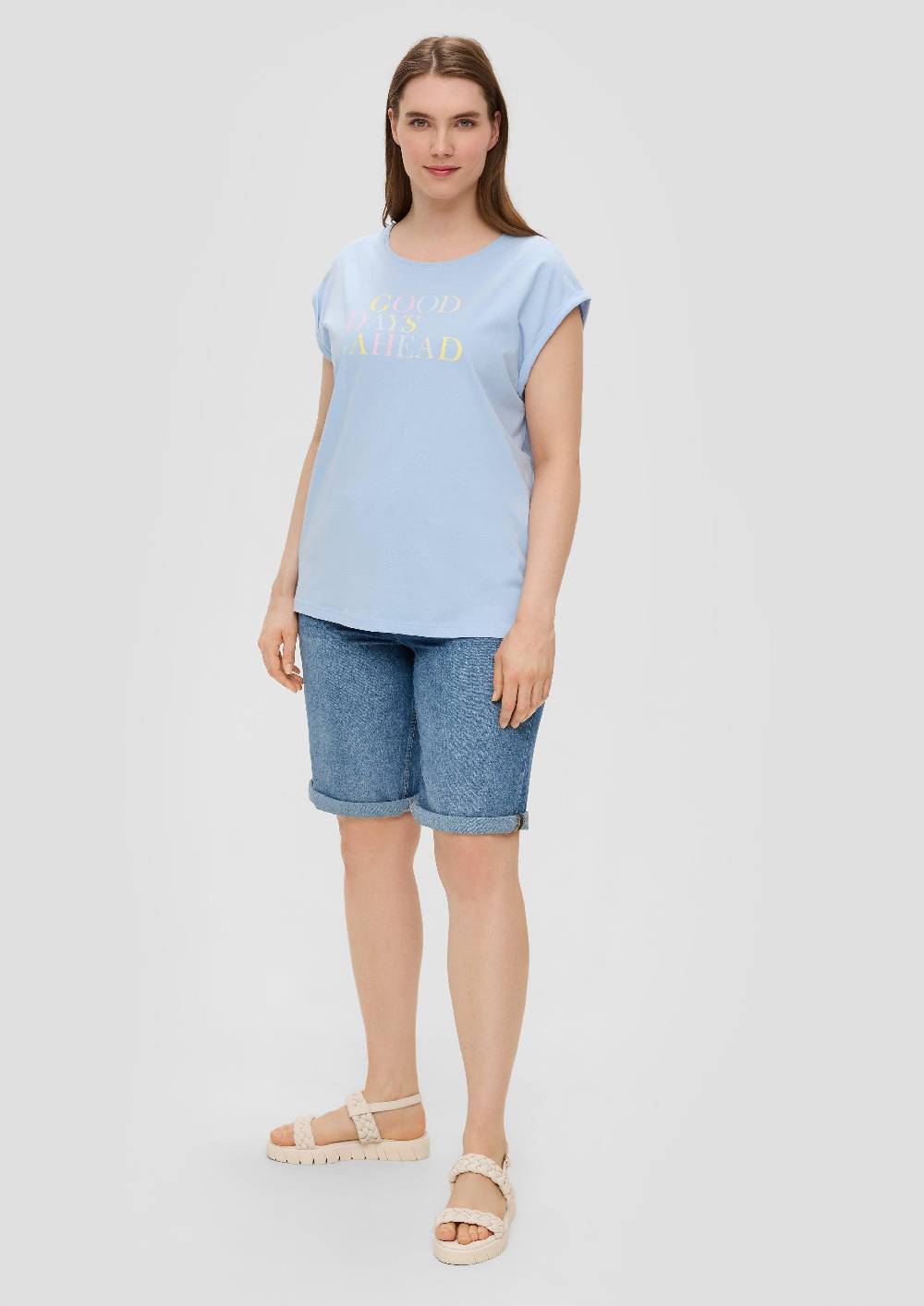 S.Oliver Relaxed-Fit-Shirt Aus Baumwolle Mit Frontprint