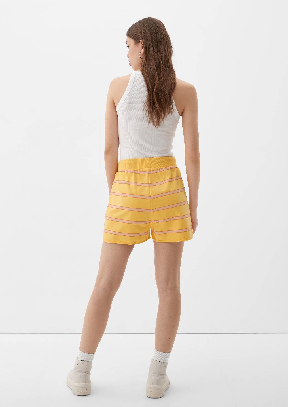 S.Oliver Relaxed: Gestreifte Shorts Aus Baumwollstretch
