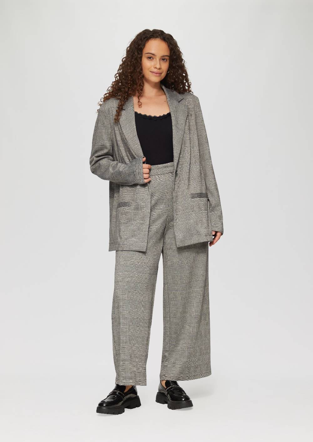 S.Oliver Rippshirt Aus Viskosemix Mit Spitzendetail