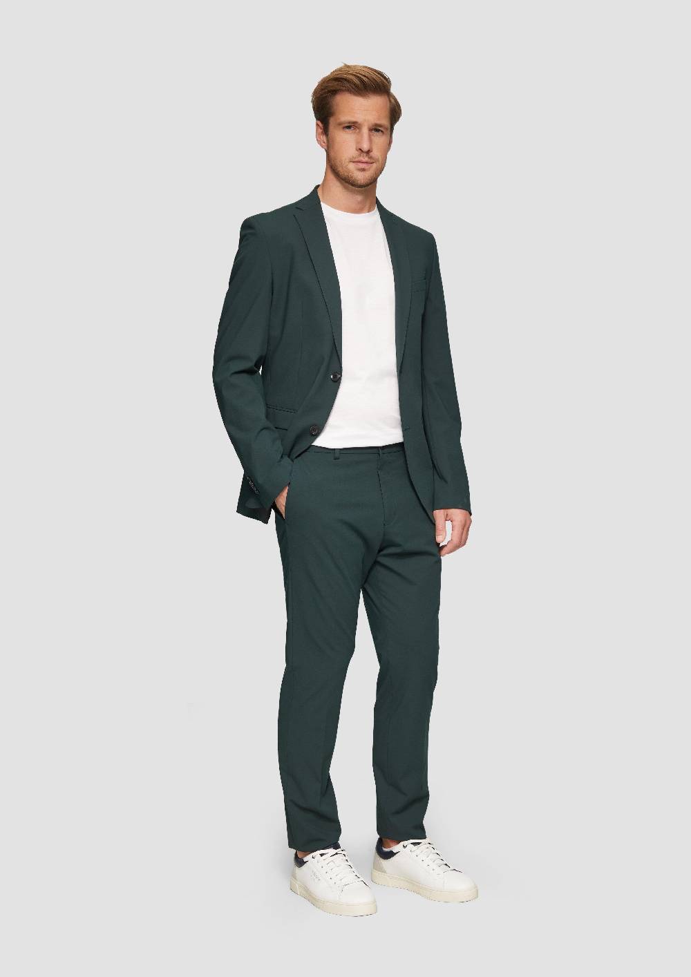 S.Oliver S.O PURE: Hochelastische Anzughose In Wolloptik