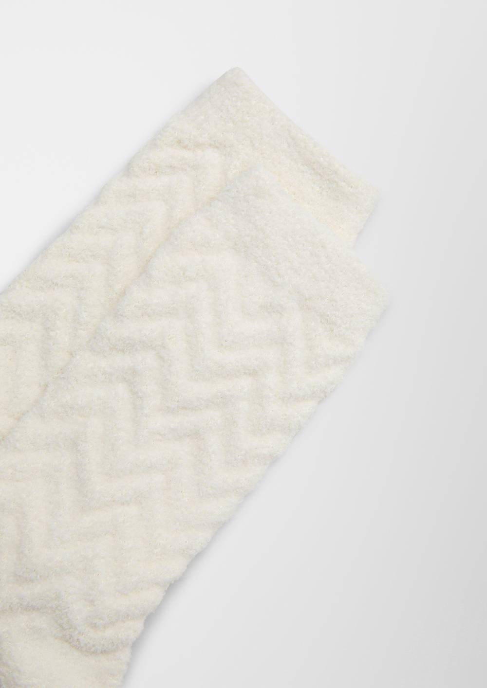 S.Oliver 2er-Pack Kuschelsocken Mit Struktur