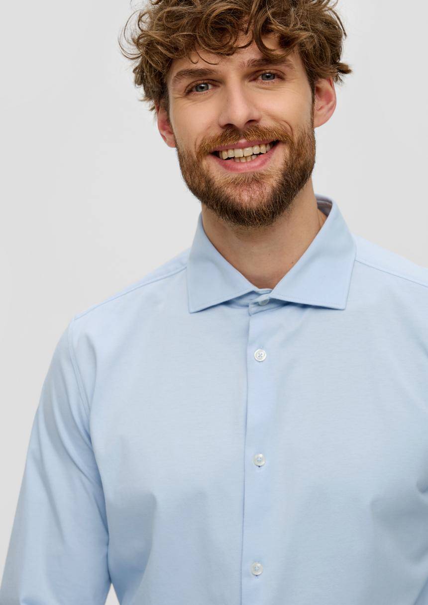 S.Oliver Anzughemd Aus Baumwolljersey