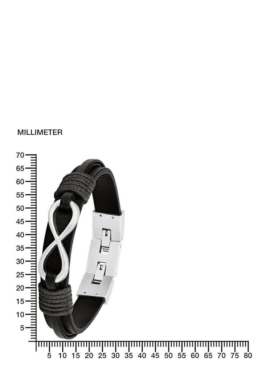 S.Oliver Armband Aus Leder Und Edelstahl