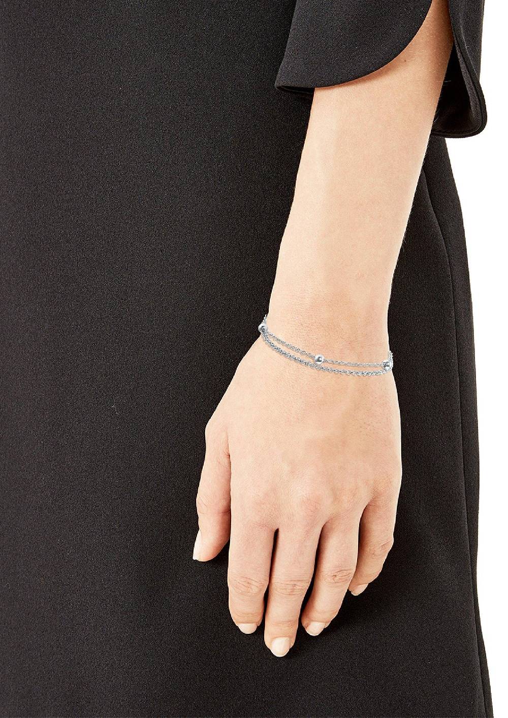 S.Oliver Armband 'Kugeldesign' Aus Edelstahl