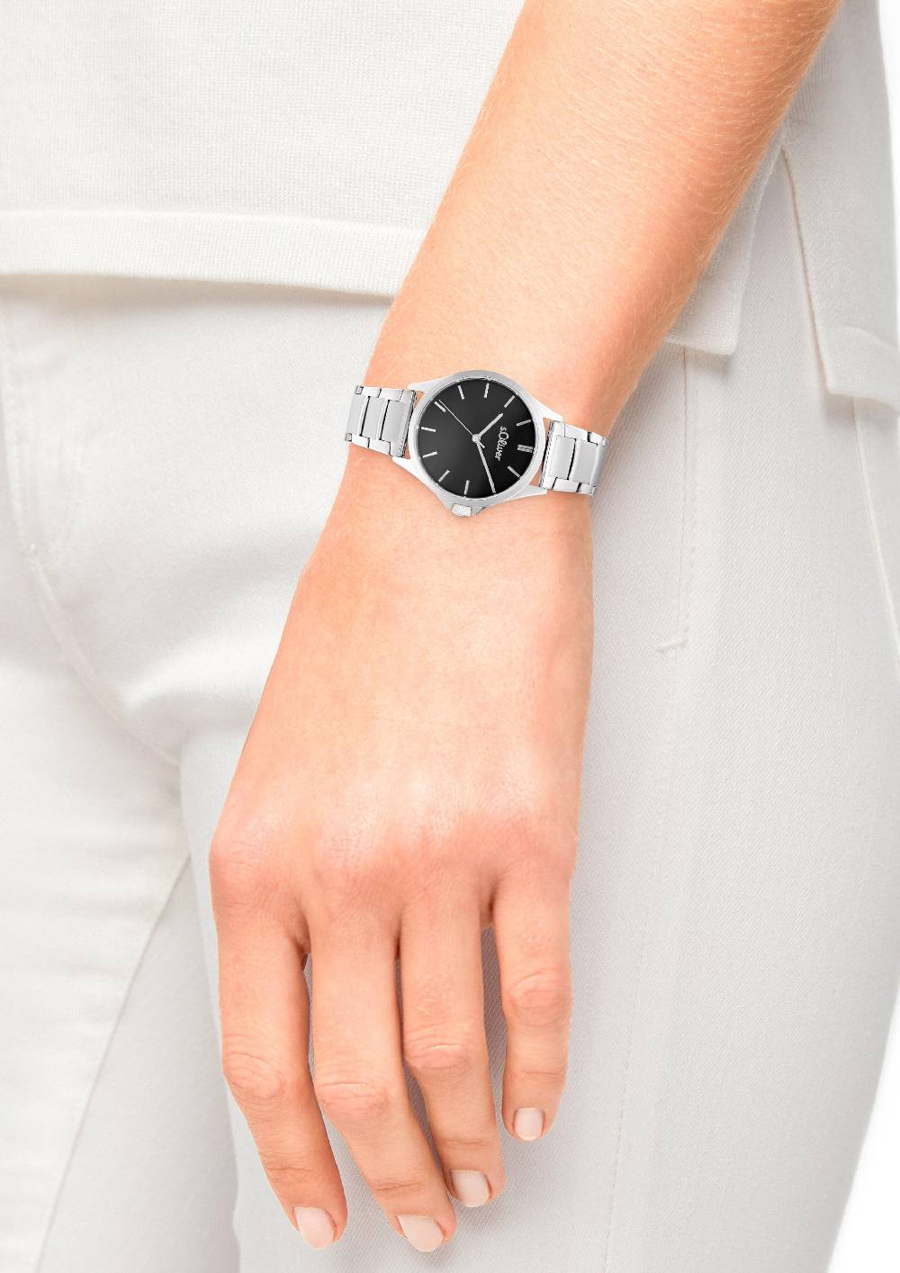 S.Oliver Armbanduhr Mit Metallband