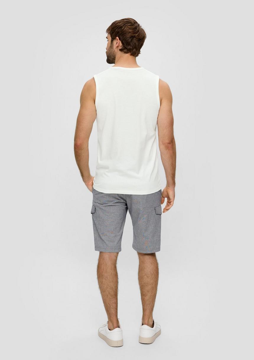 S.Oliver Ärmelloses Baumwoll-Shirt Mit Frontprint