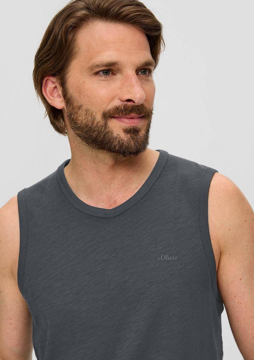 S.Oliver Ärmelloses Shirt Aus Baumwolle