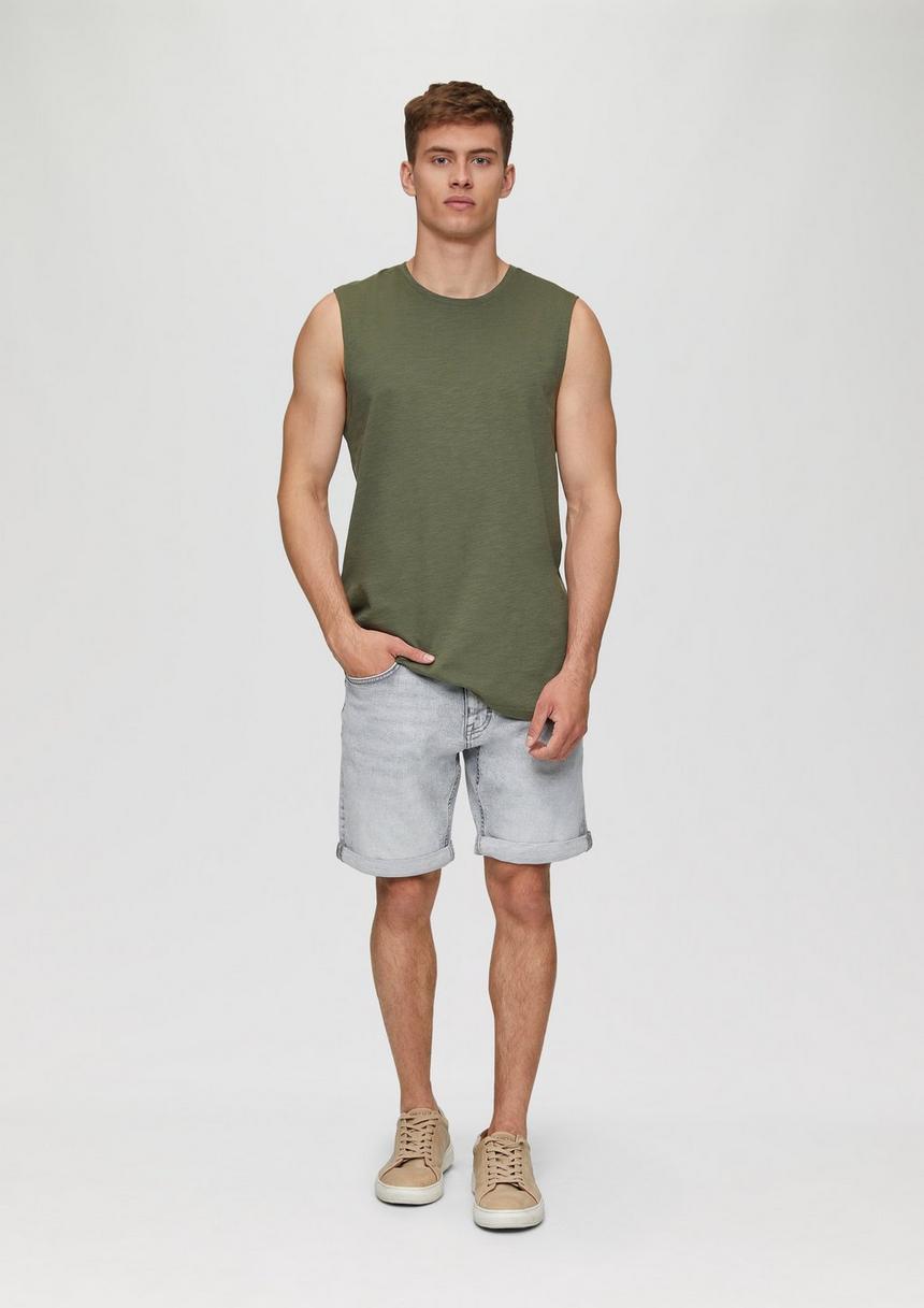 S.Oliver Ärmelloses Shirt Aus Reiner Baumwolle