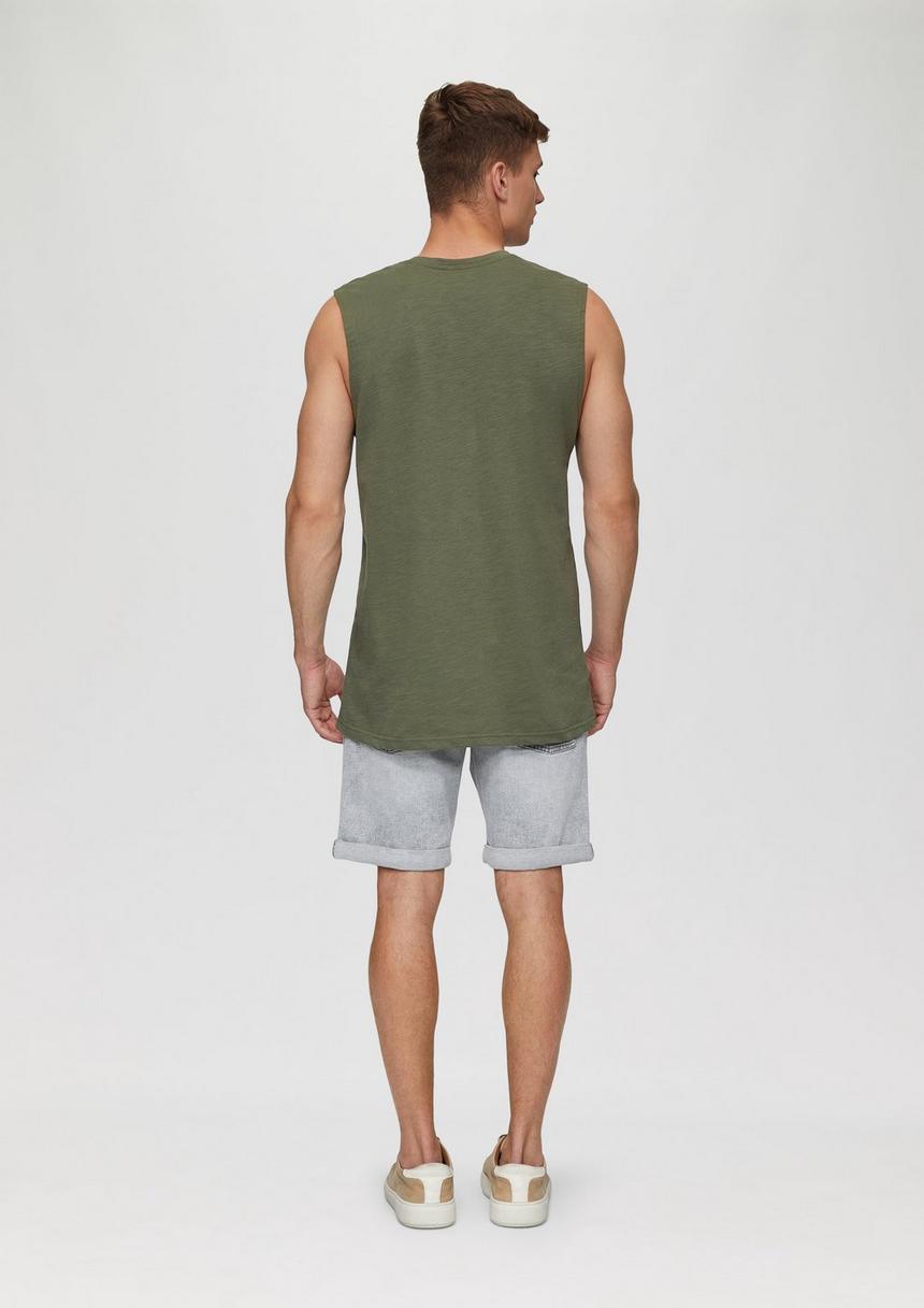 S.Oliver Ärmelloses Shirt Aus Reiner Baumwolle