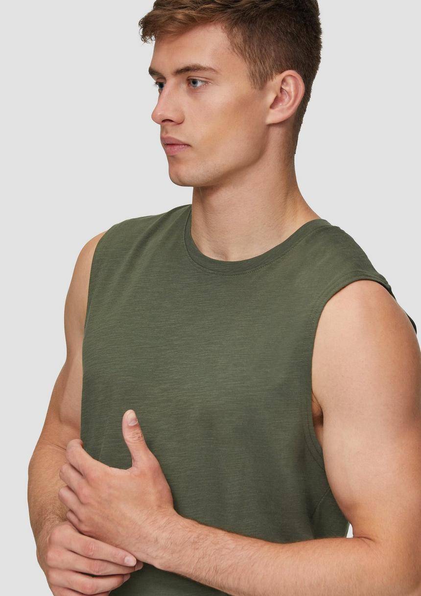 S.Oliver Ärmelloses Shirt Aus Reiner Baumwolle
