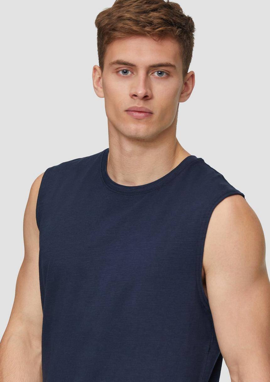 S.Oliver Ärmelloses Shirt Aus Reiner Baumwolle