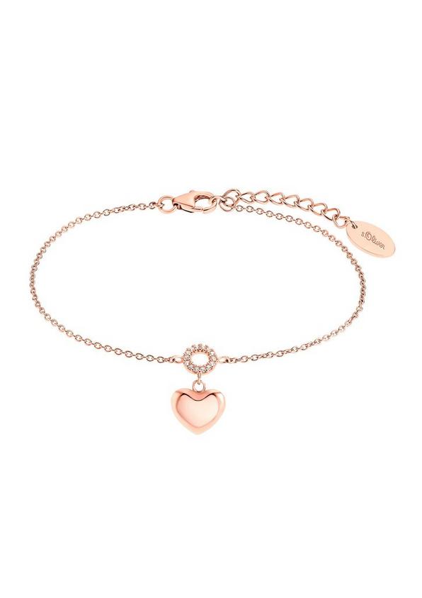 S.Oliver Armkette rosévergoldet aus Silber