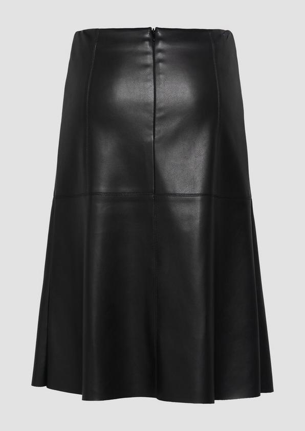 S.Oliver Ausgestellter Rock aus Lederimitat