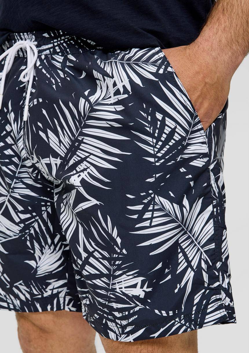 S.Oliver Badehose Mit All-over-Print