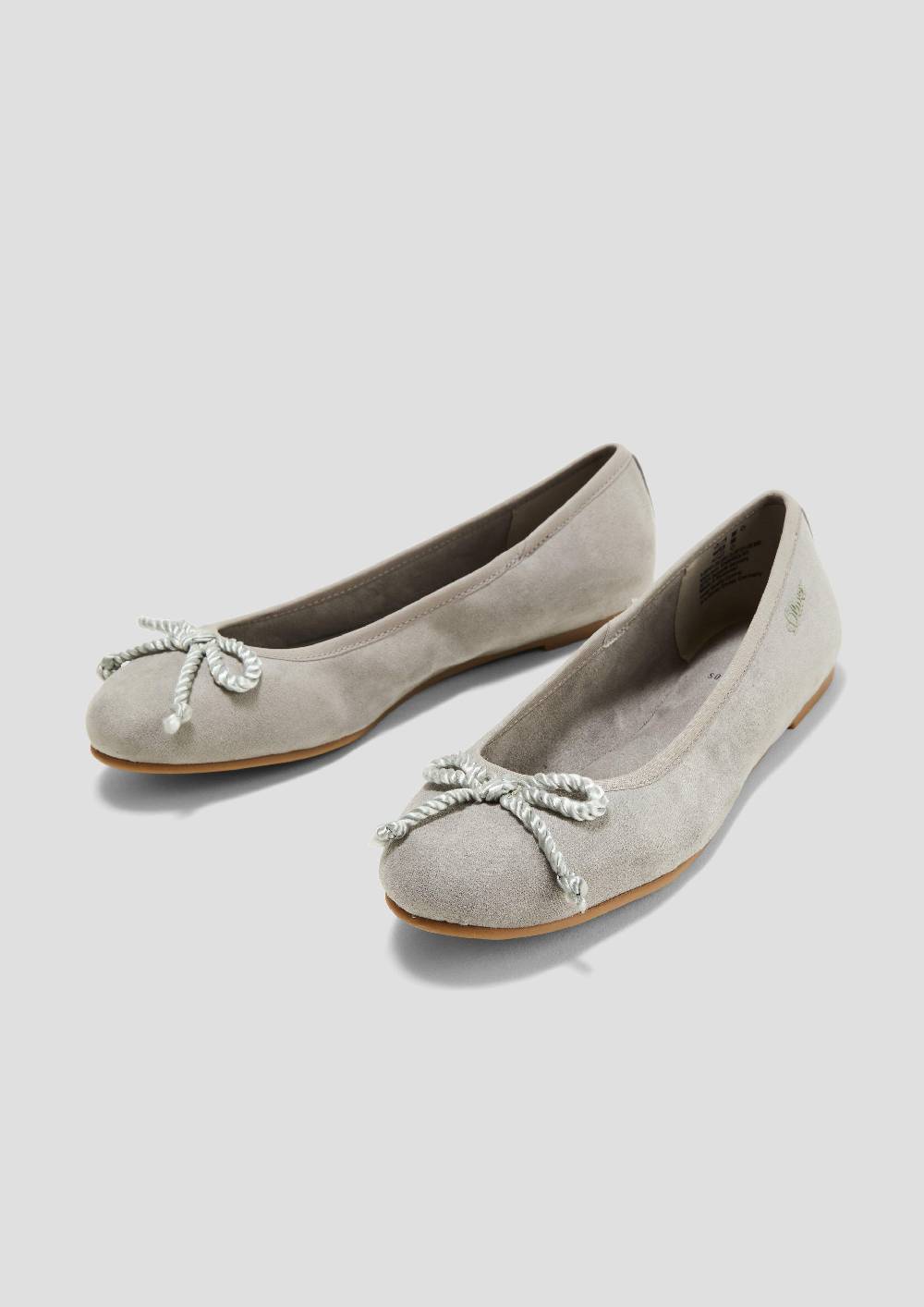 S.Oliver Ballerinas In Leder-Optik Mit Schleife