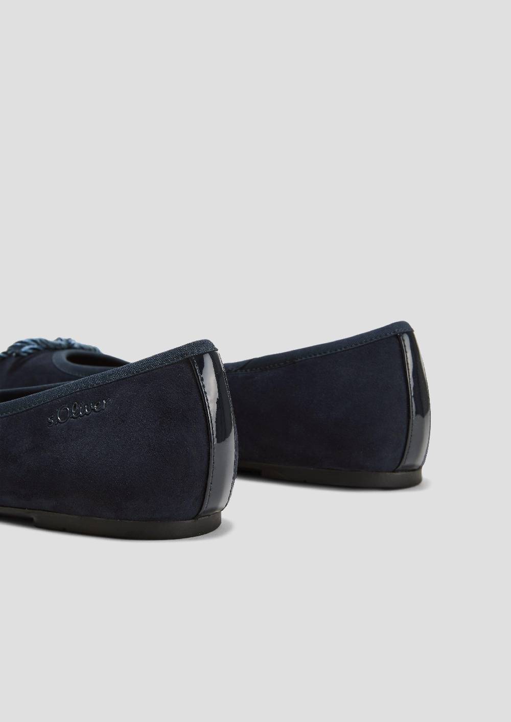 S.Oliver Ballerinas In Leder-Optik Mit Schleife