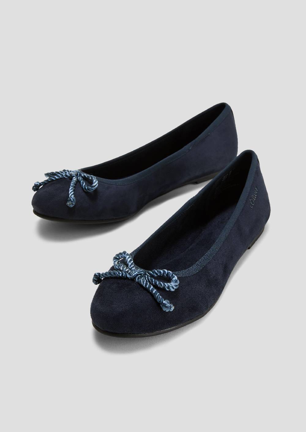 S.Oliver Ballerinas In Leder-Optik Mit Schleife