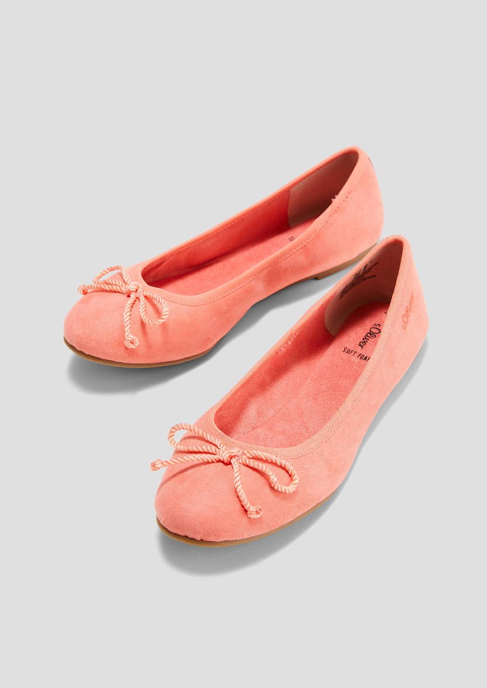 S.Oliver Ballerinas In Leder-Optik Mit Schleife