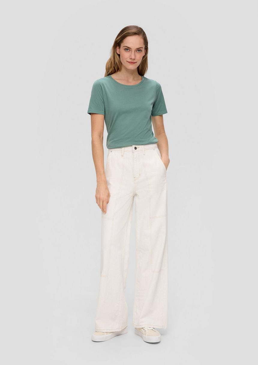 S.Oliver Basic-Shirt Aus Reiner Baumwolle