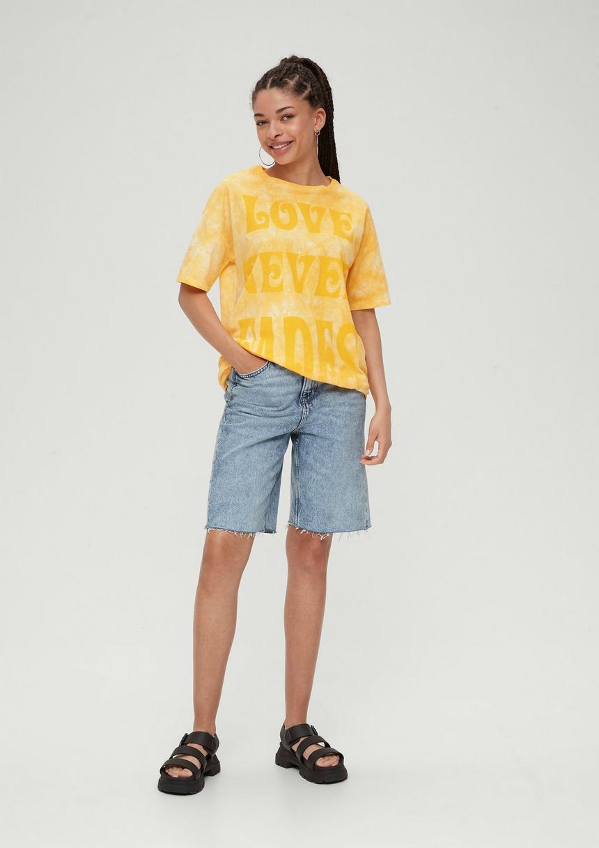 S.Oliver Batikshirt Mit Statement-Print