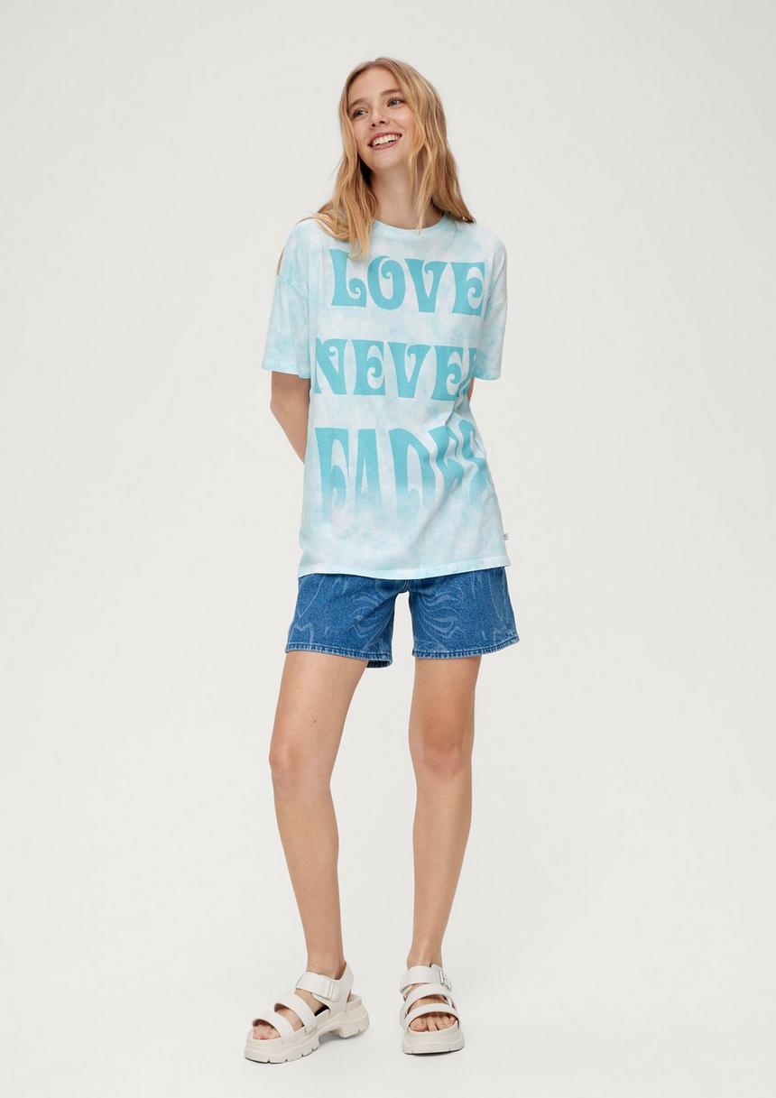 S.Oliver Batikshirt Mit Statement-Print