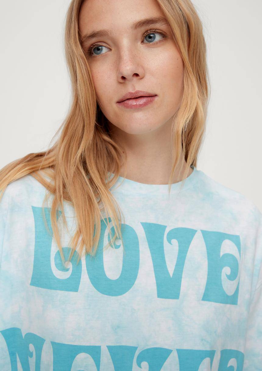 S.Oliver Batikshirt Mit Statement-Print