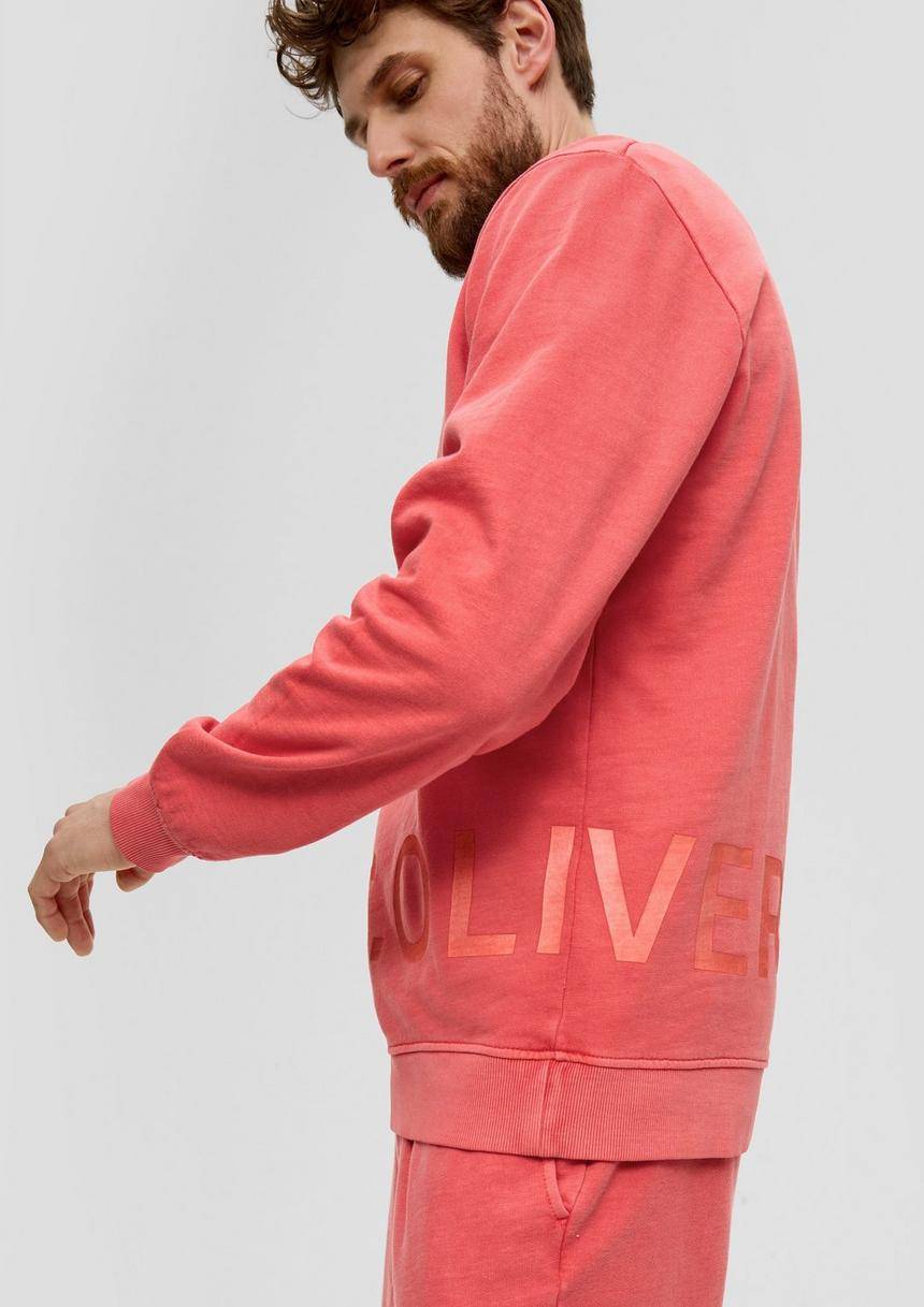 S.Oliver Baumwoll-Sweatshirt Mit Logo-Print