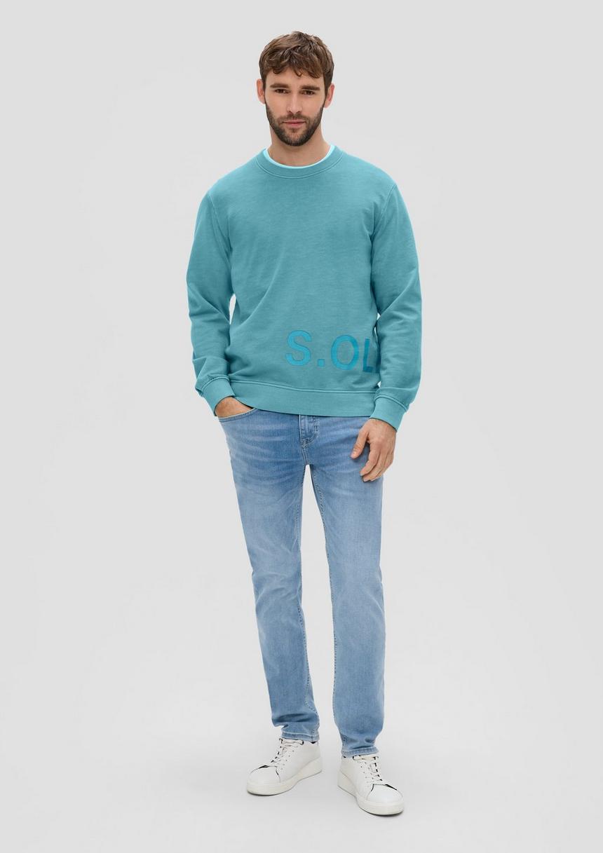 S.Oliver Baumwoll-Sweatshirt Mit Logo-Print
