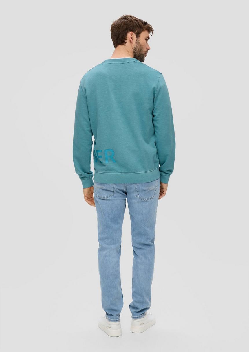 S.Oliver Baumwoll-Sweatshirt Mit Logo-Print