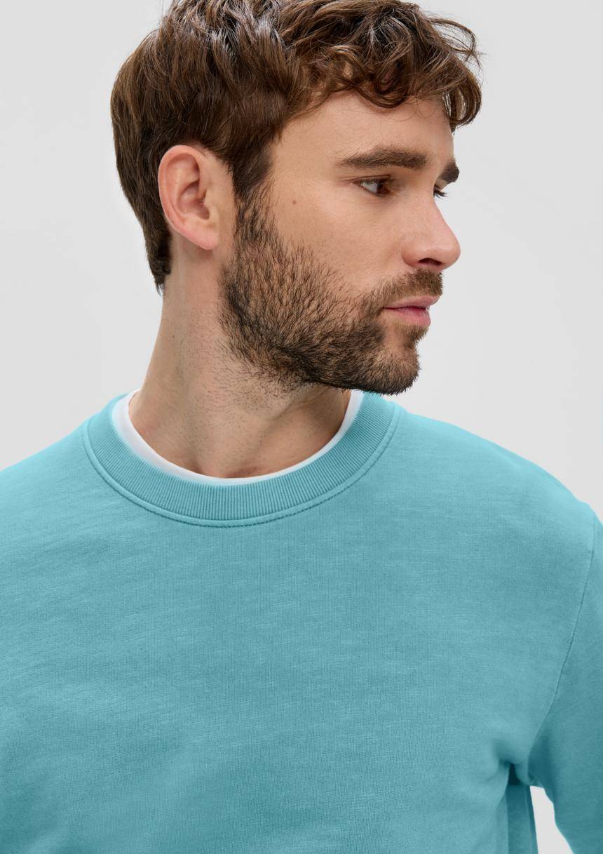 S.Oliver Baumwoll-Sweatshirt Mit Logo-Print