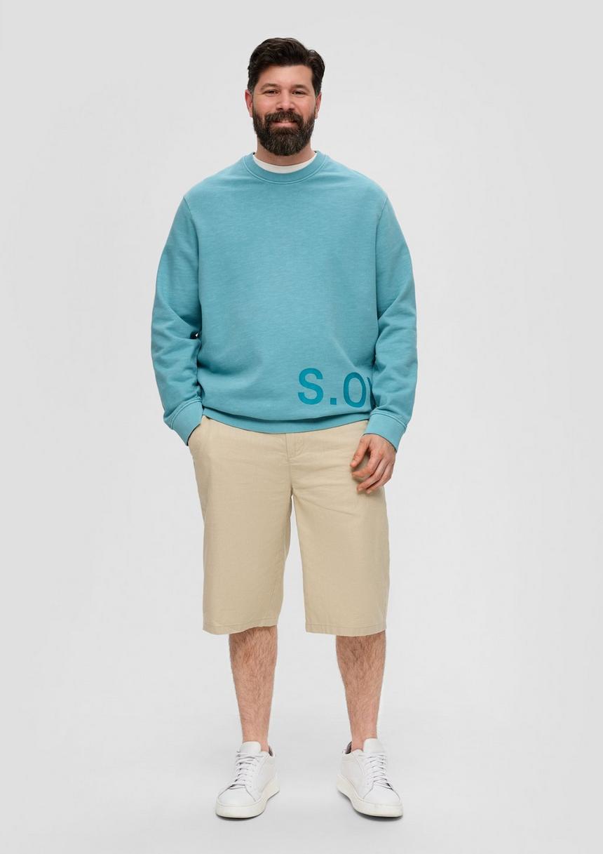 S.Oliver Baumwoll-Sweatshirt Mit Logo-Print