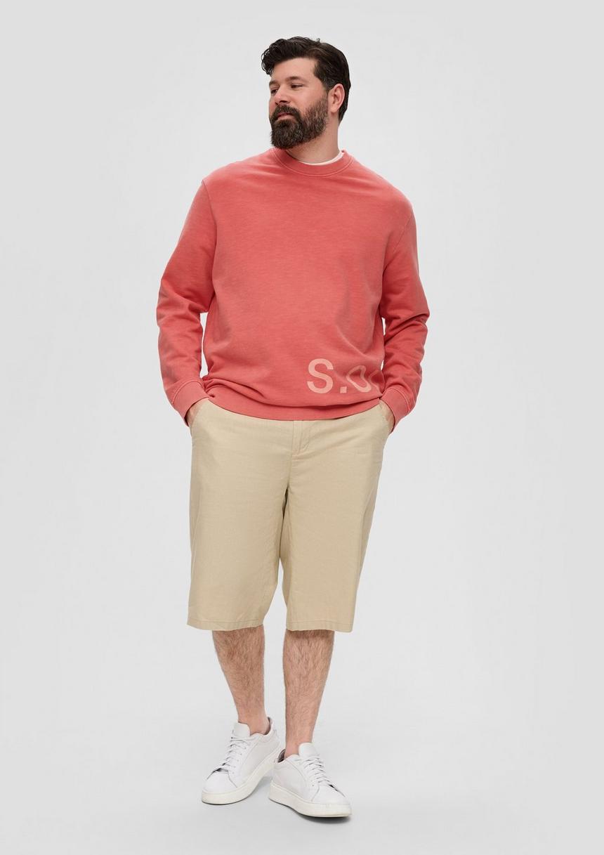 S.Oliver Baumwoll-Sweatshirt Mit Logo-Print