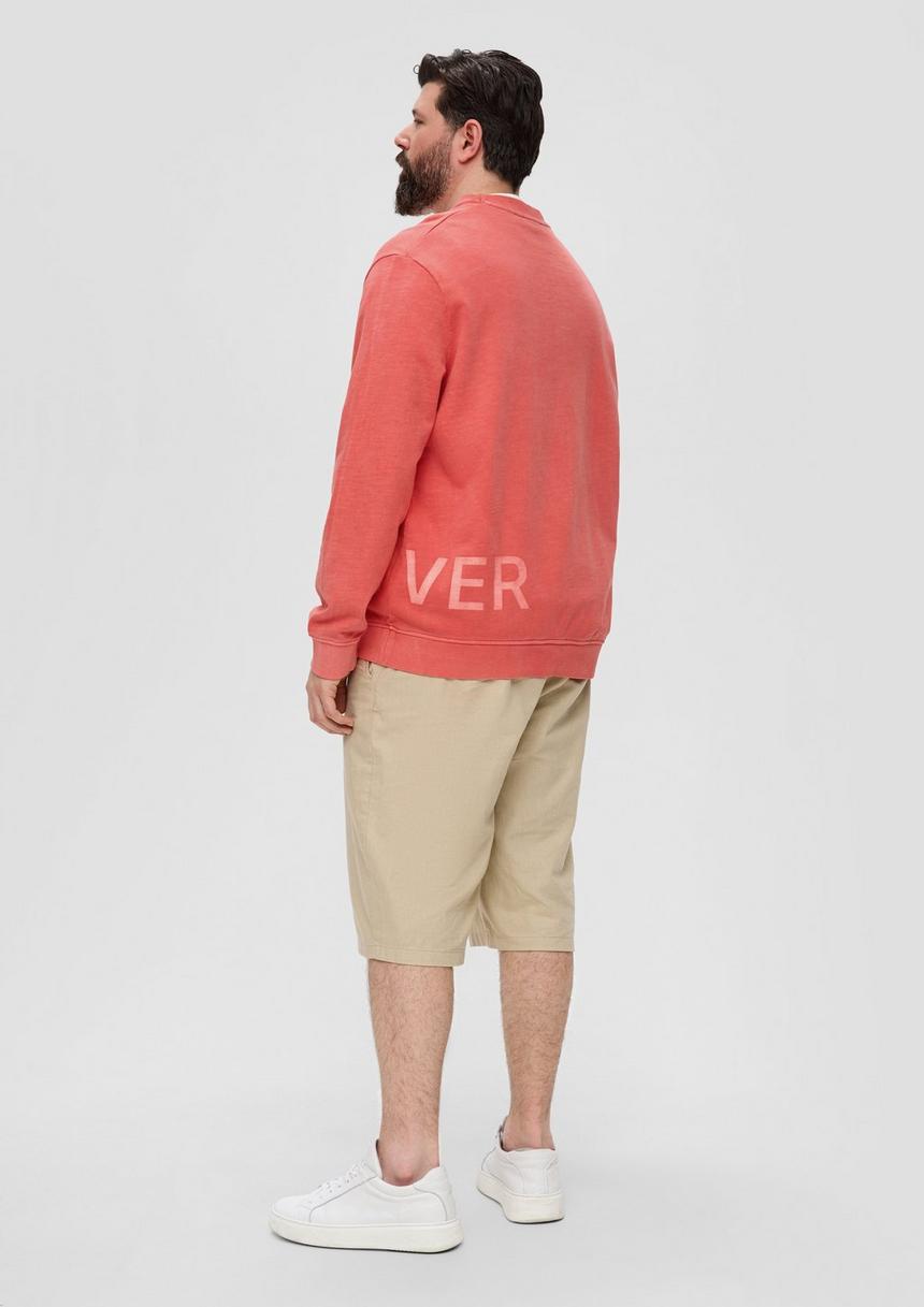 S.Oliver Baumwoll-Sweatshirt Mit Logo-Print