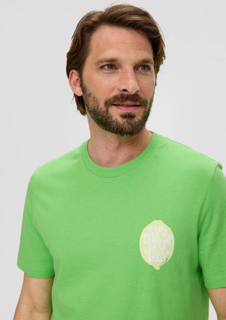 S.Oliver Baumwoll-T-Shirt Mit Frontprint