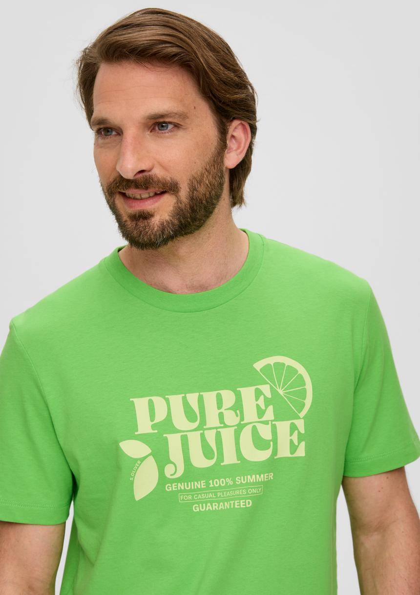 S.Oliver Baumwoll-T-Shirt Mit Frontprint